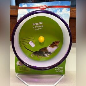 Kaytee Purple & White Small Animal Silent Spinner Premium Quality Exercise Wheel